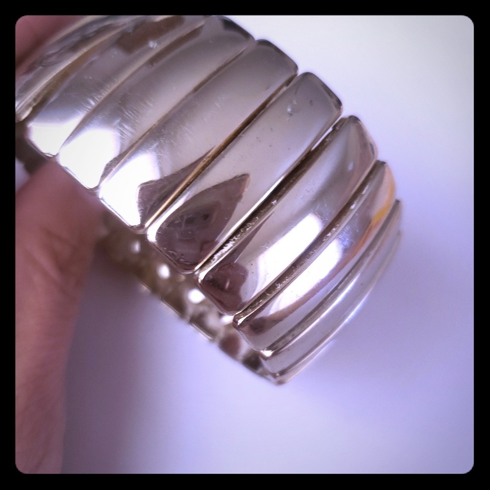 Monet Wide Cuff Stretch Bracelet